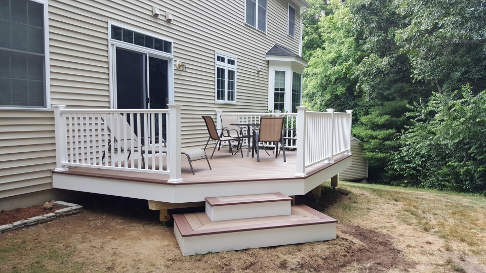 New PVC Deck with Angled box treads