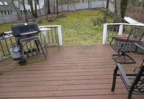Before- Weathered PT Decking